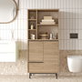 Hanah Home On9C-S Armario de Baño Nogal 74.8x161.6x35.5 cm
